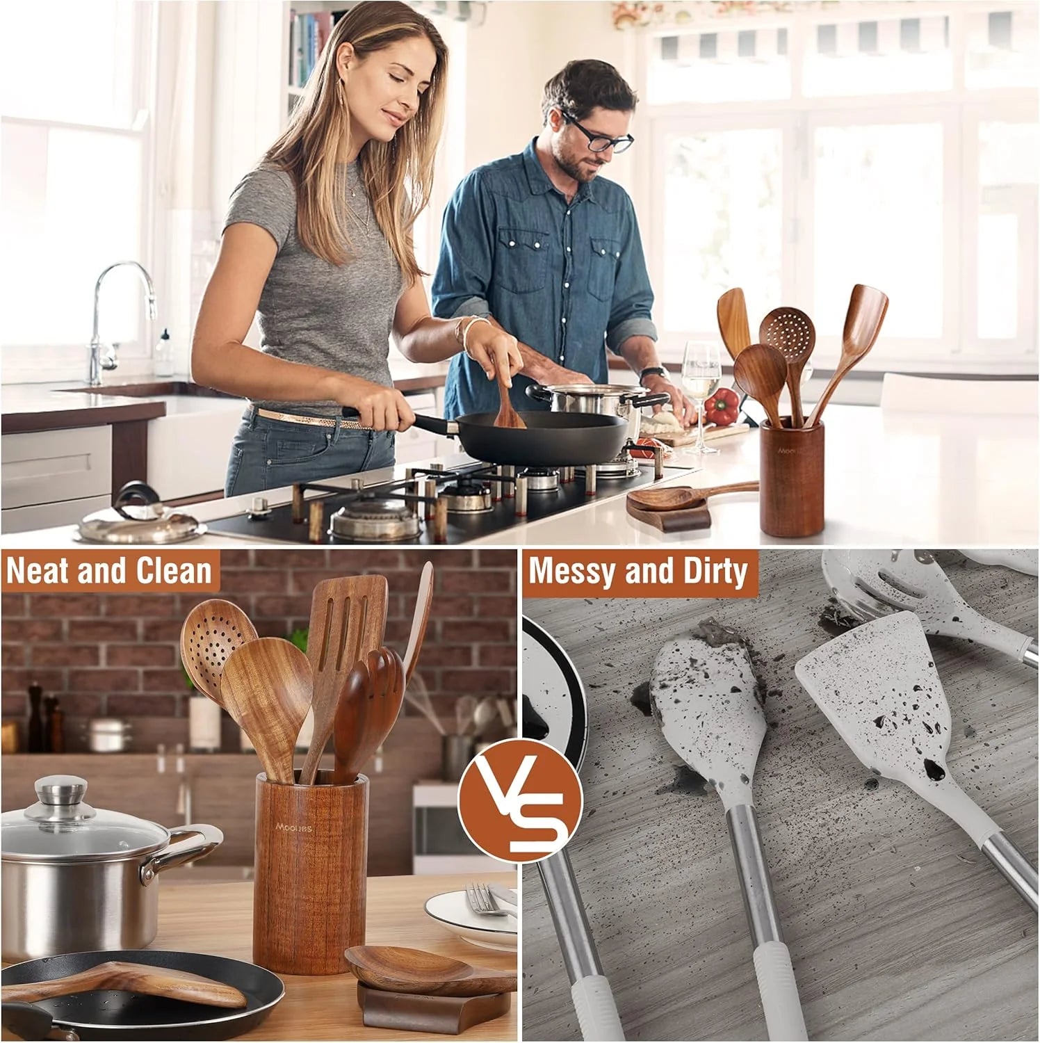 Wooden Kitchen Utensil Set
