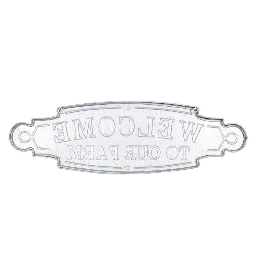 Indoor Brown Metal Farmhouse Sign Wall Decor