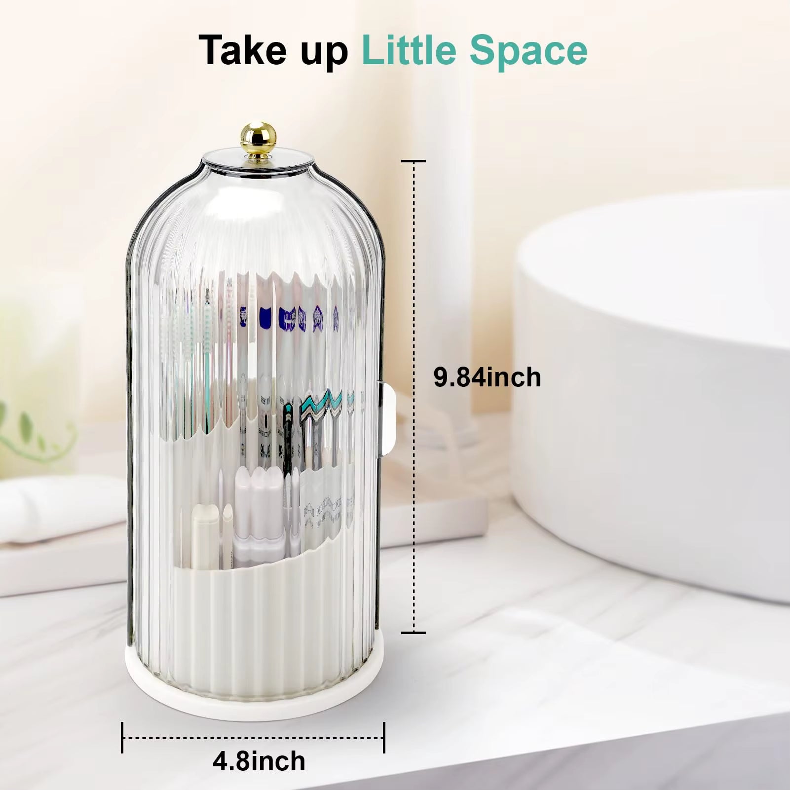 Toothbrush Holders with Sliding Lid