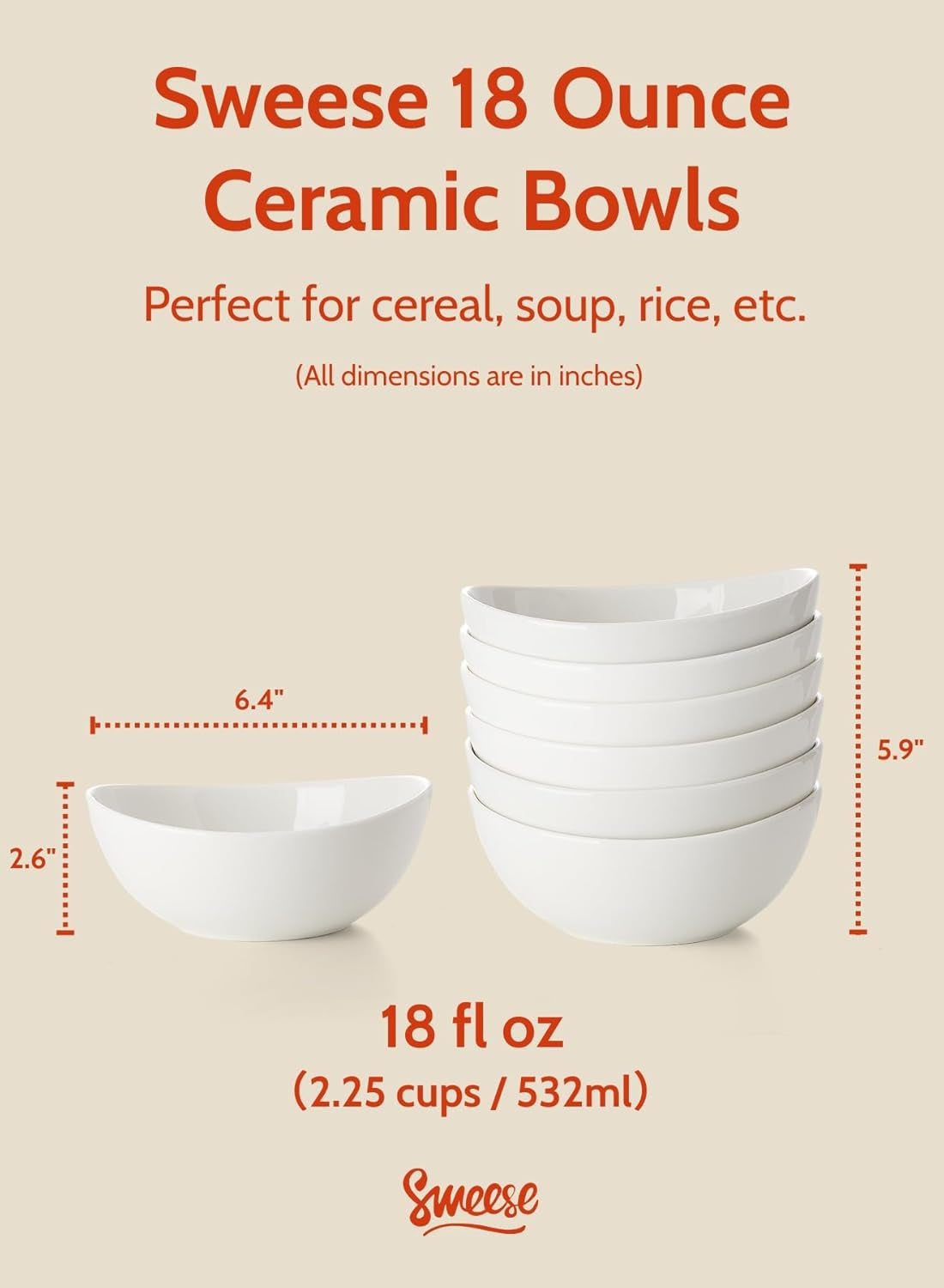White Porcelain Bowls 