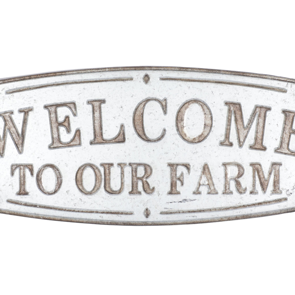 Indoor Brown Metal Farmhouse Sign Wall Decor