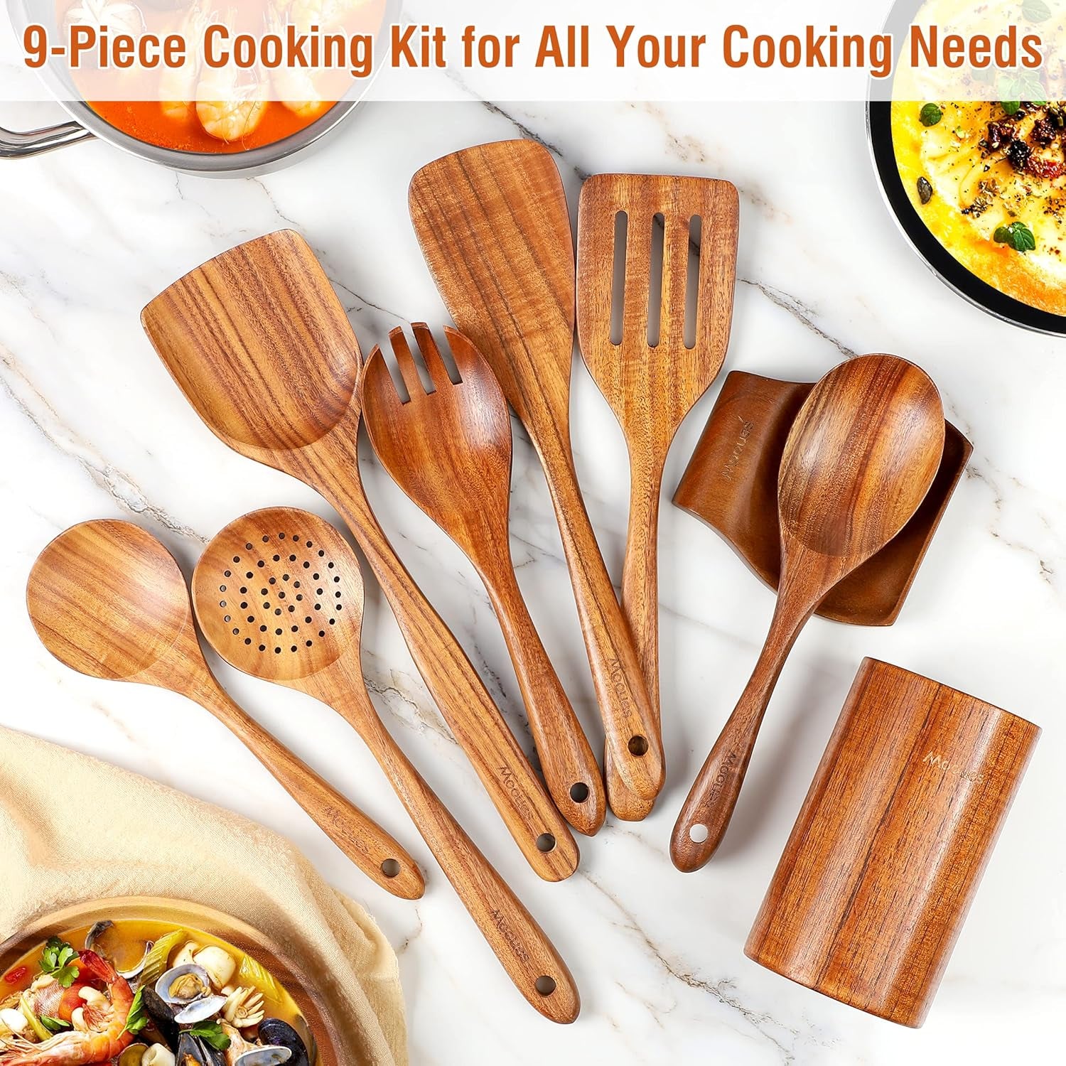 Wooden Kitchen Utensil Set