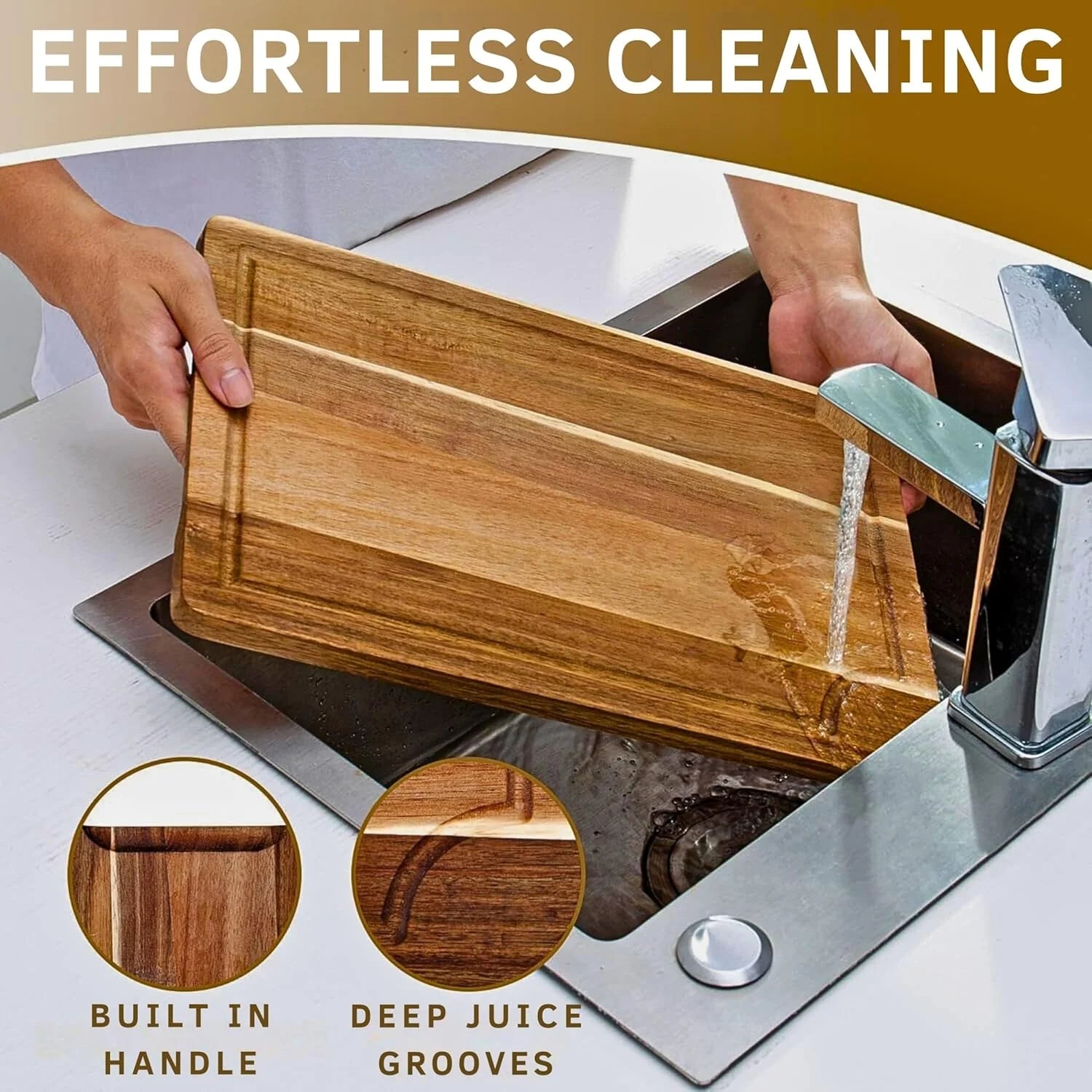 Acacia Wood Cutting Board Set of 3 