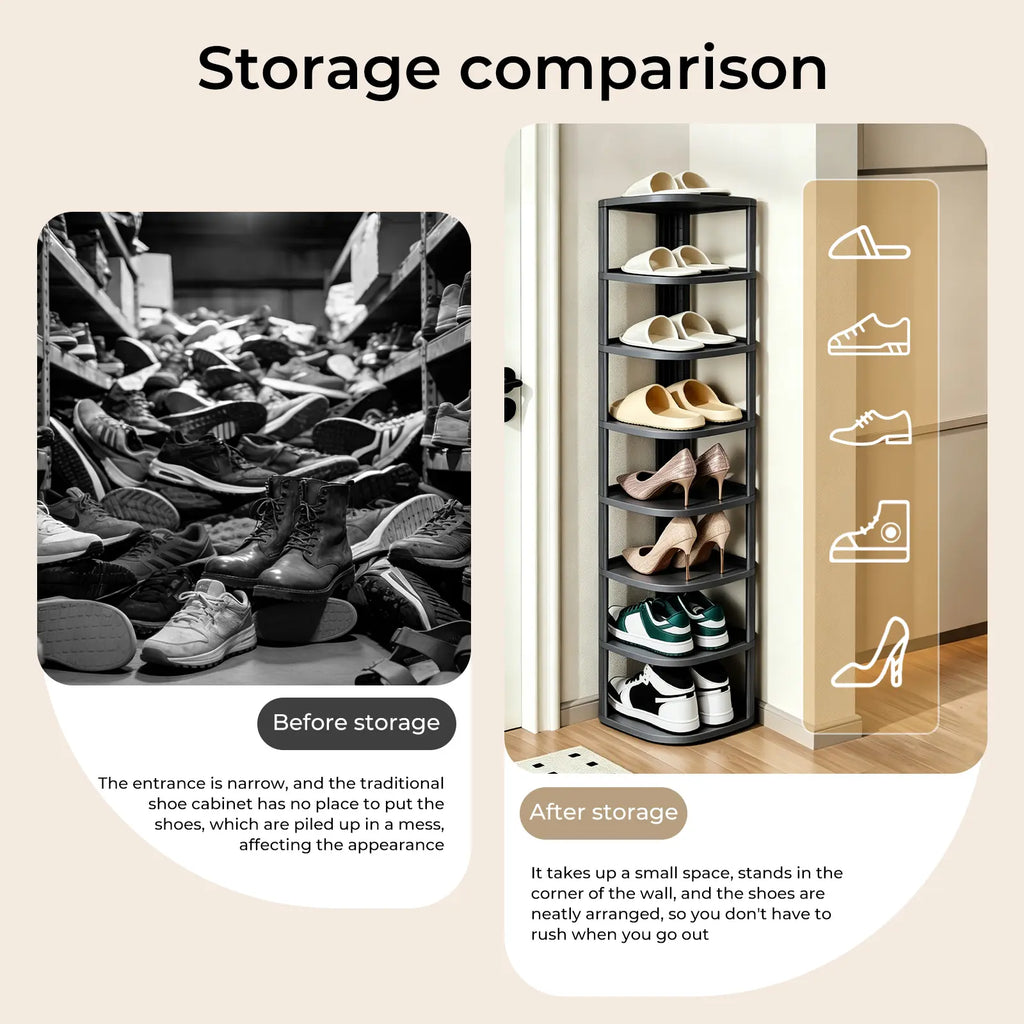 Corner Shoe Rack