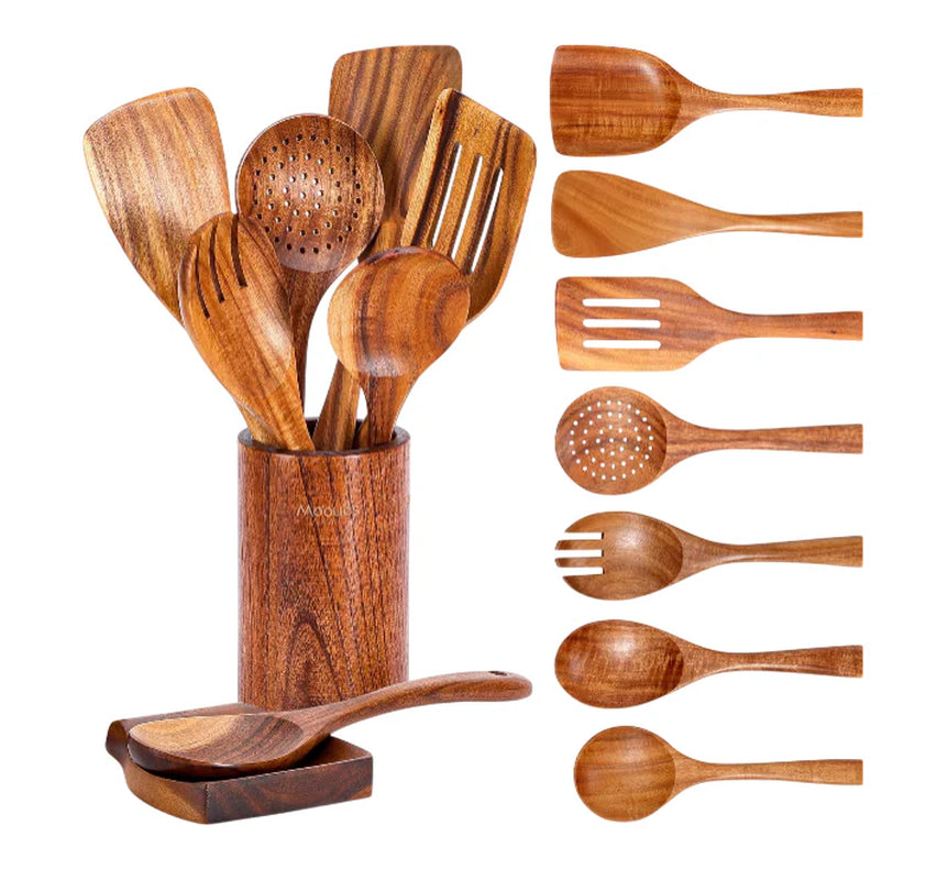 Wooden Kitchen Utensil Set