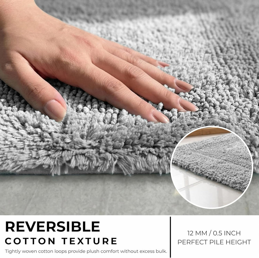 Reversible Bathmat Rug Set 