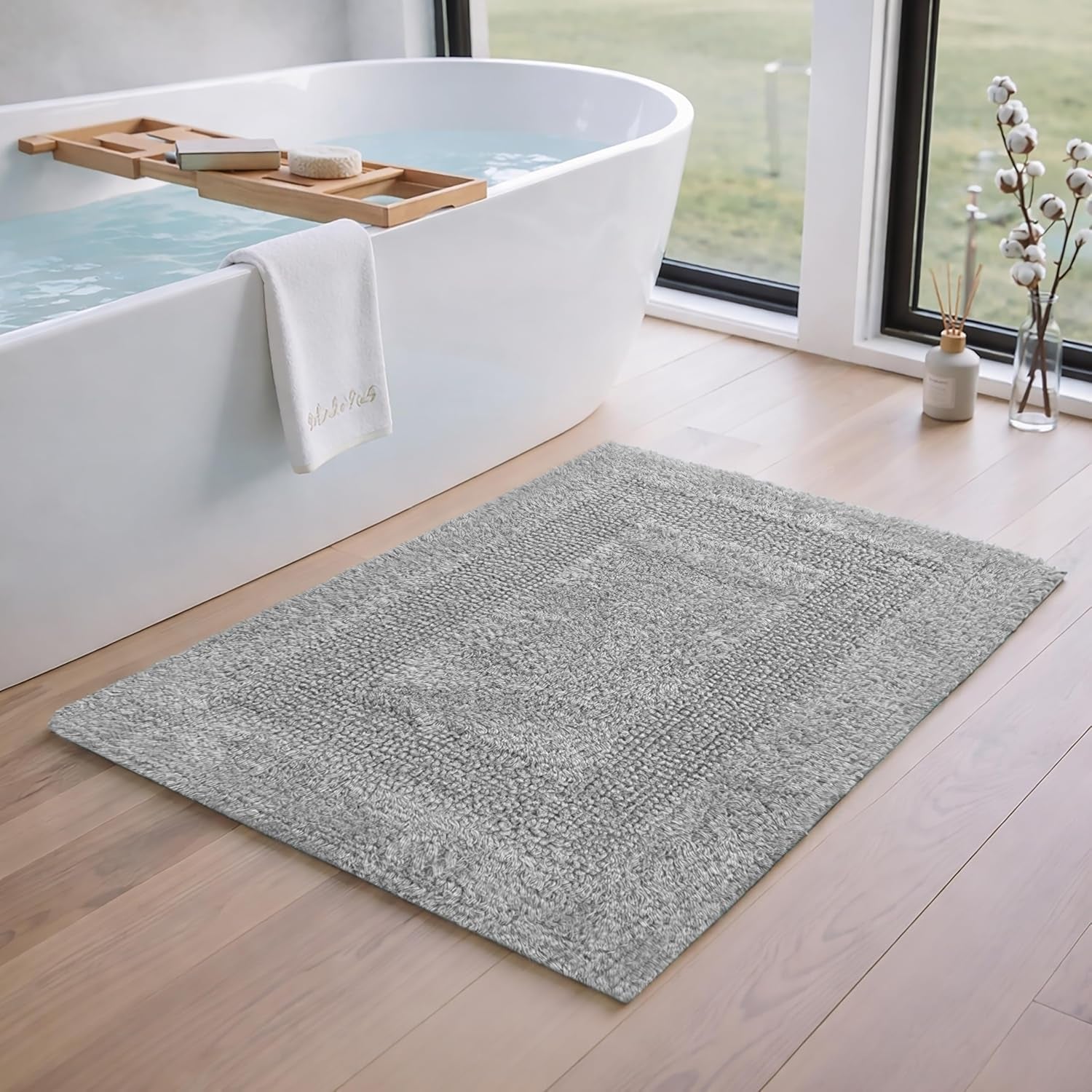 Reversible Bathmat Rug Set 