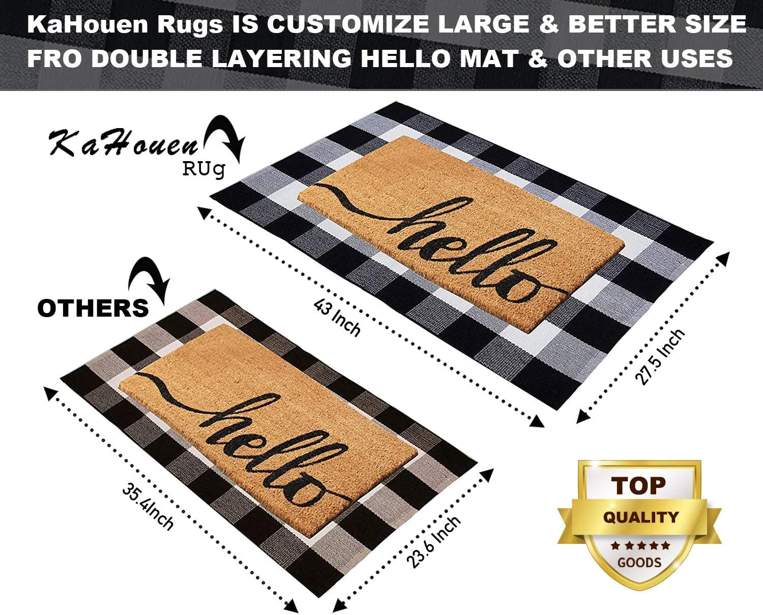 Buffalo Check Rugn