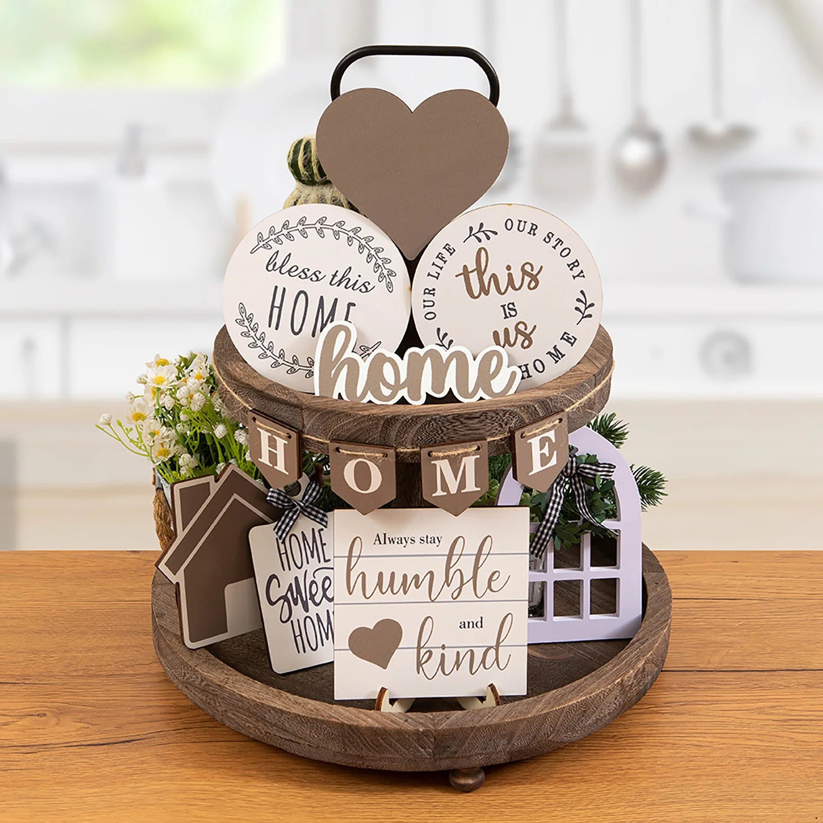 Farmhouse Tiered Tray