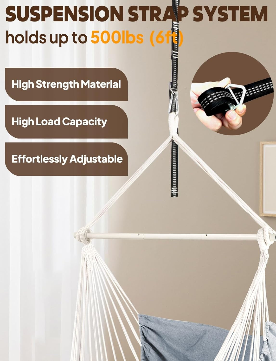 Hammock Chair Hanging Swing 