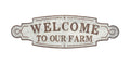 Indoor Brown Metal Farmhouse Sign Wall Decor