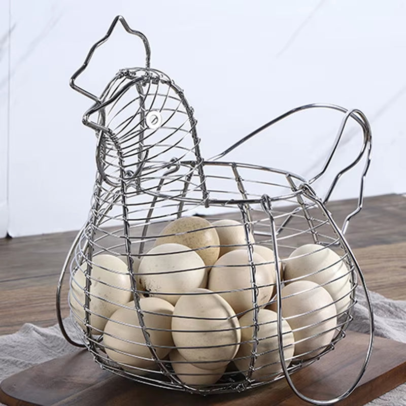Egg Collection Wire Basket
