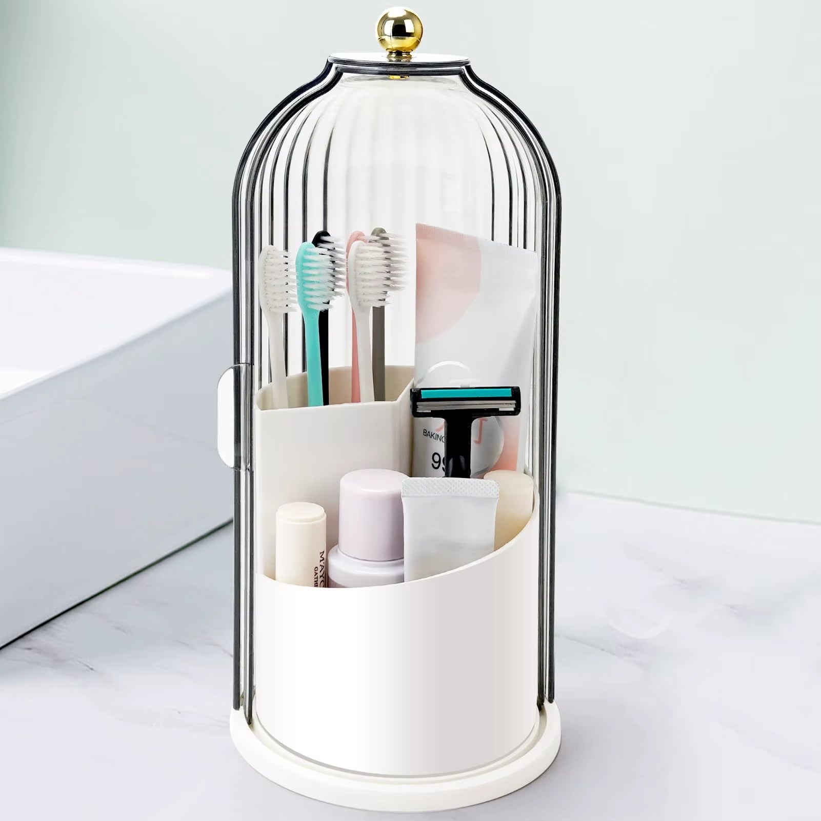 Toothbrush Holders with Sliding Lid