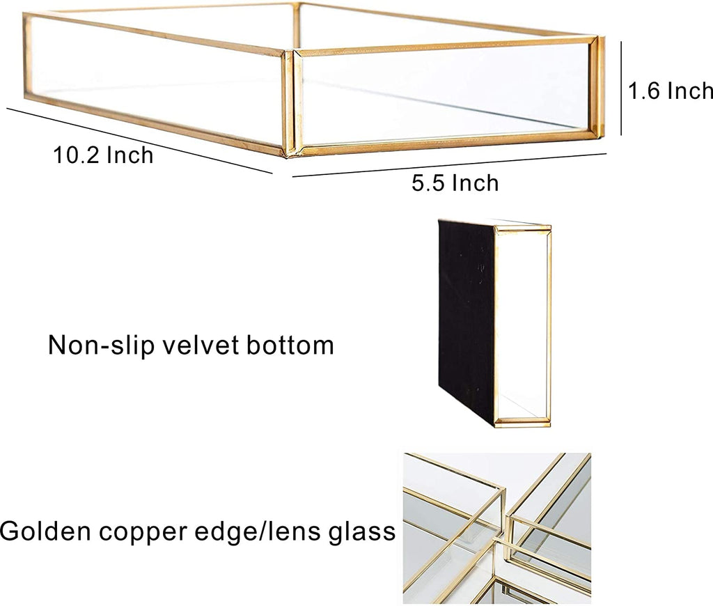 Gold Mirror Tray 