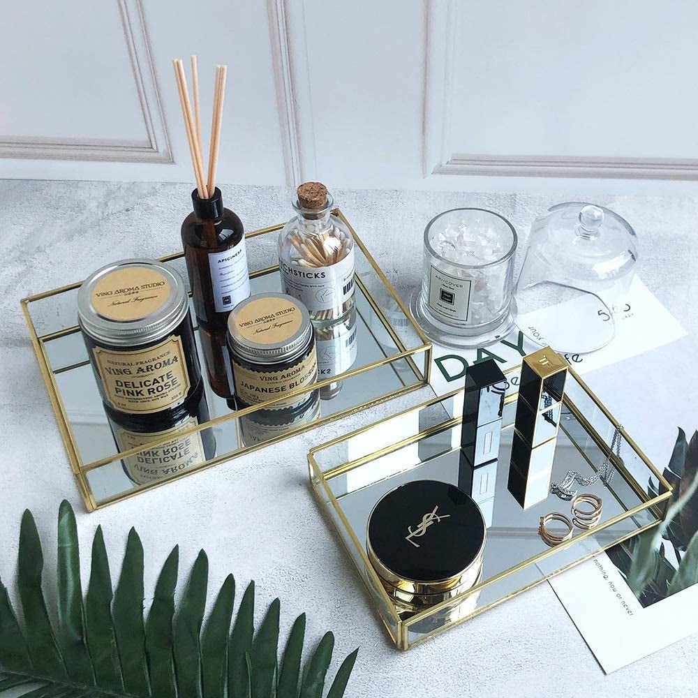 Gold Mirror Tray 