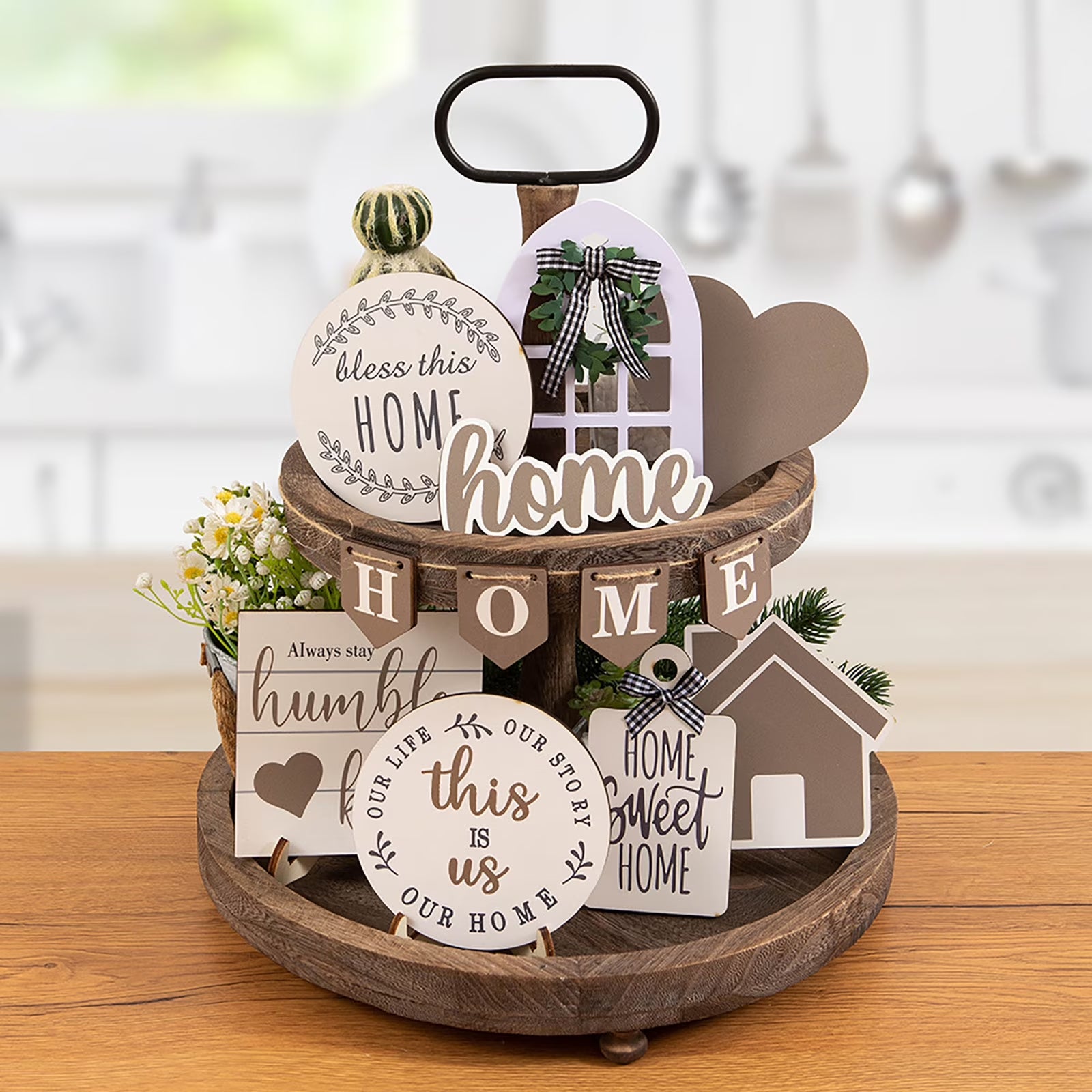 Farmhouse Tiered Tray