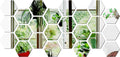 Hexagon Mirror Wall Sticker